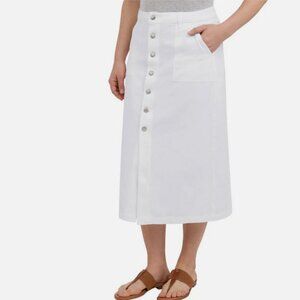 NWT - Wrangler Women’s Denim Skirt White Midi – Sise 12